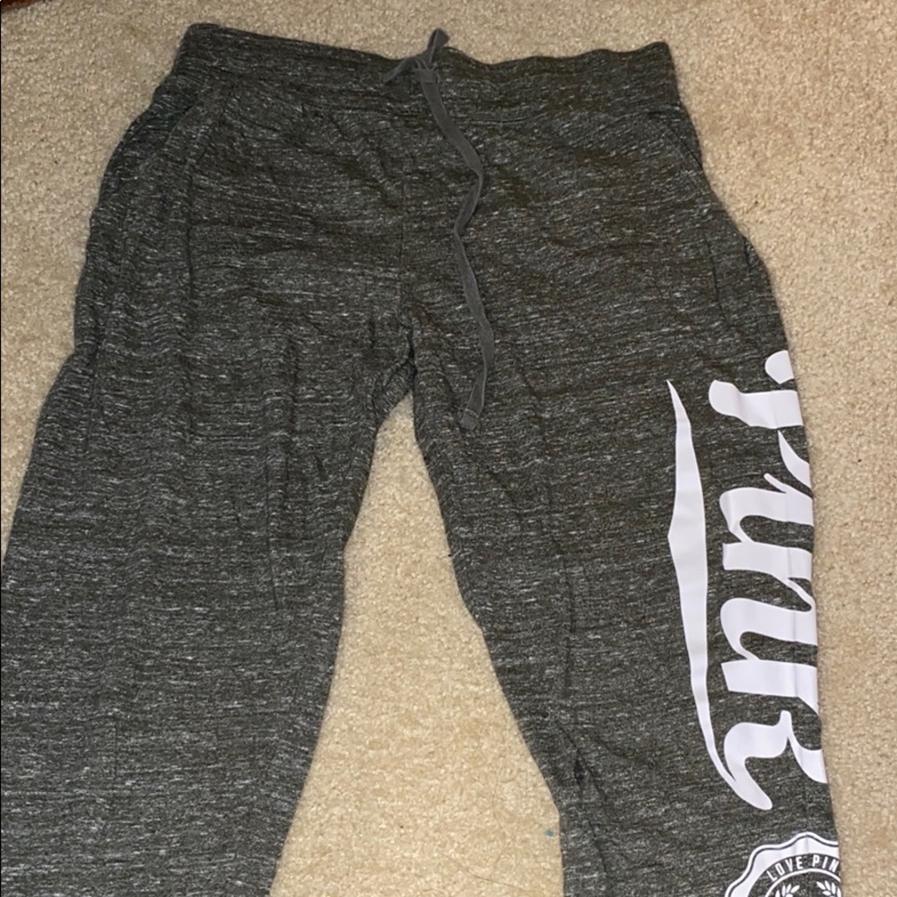 Pink green capris